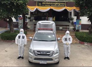 ตำรวจสุพรรณบุรี เพื่อประชาชน ช่วยขนส่งป่วยโควิด ครอบคลุม 10 อำเภอ เพียงโทร 191